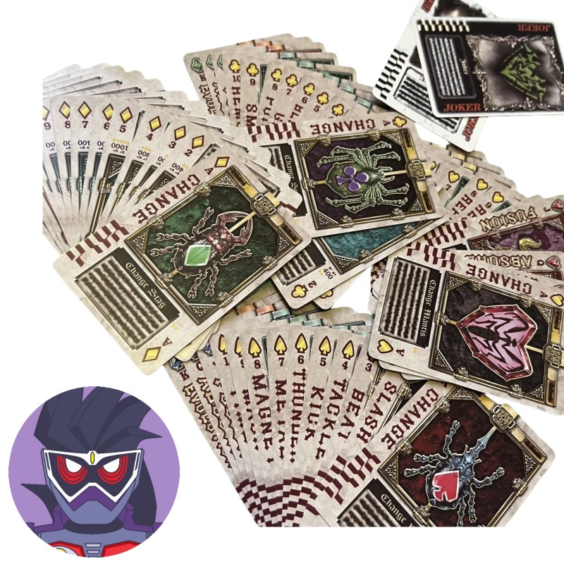 Card Game Deck - Bandai Kamen Rider personagens de anime