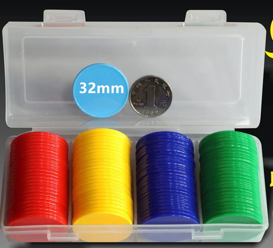 Board Game With Chips - Poker Chips Math Toy para crianças,