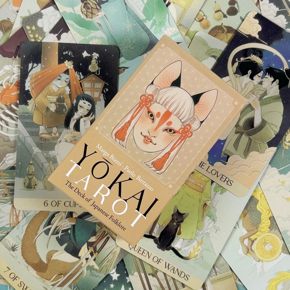 Baralho de tarô yokai, 78 peça - Board Game Illustrator avaliação e preço