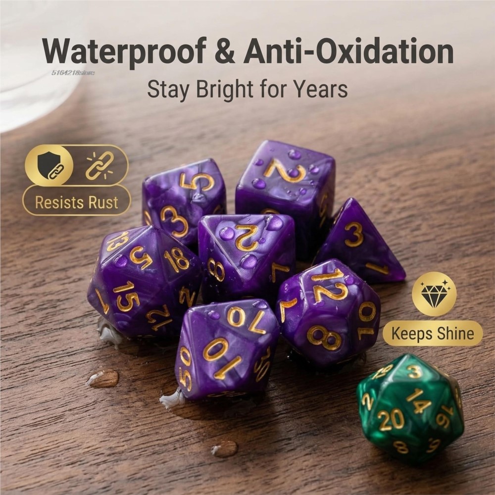 Conjunto de 7 peças de dados p - Board Game Impostor avaliação e preço