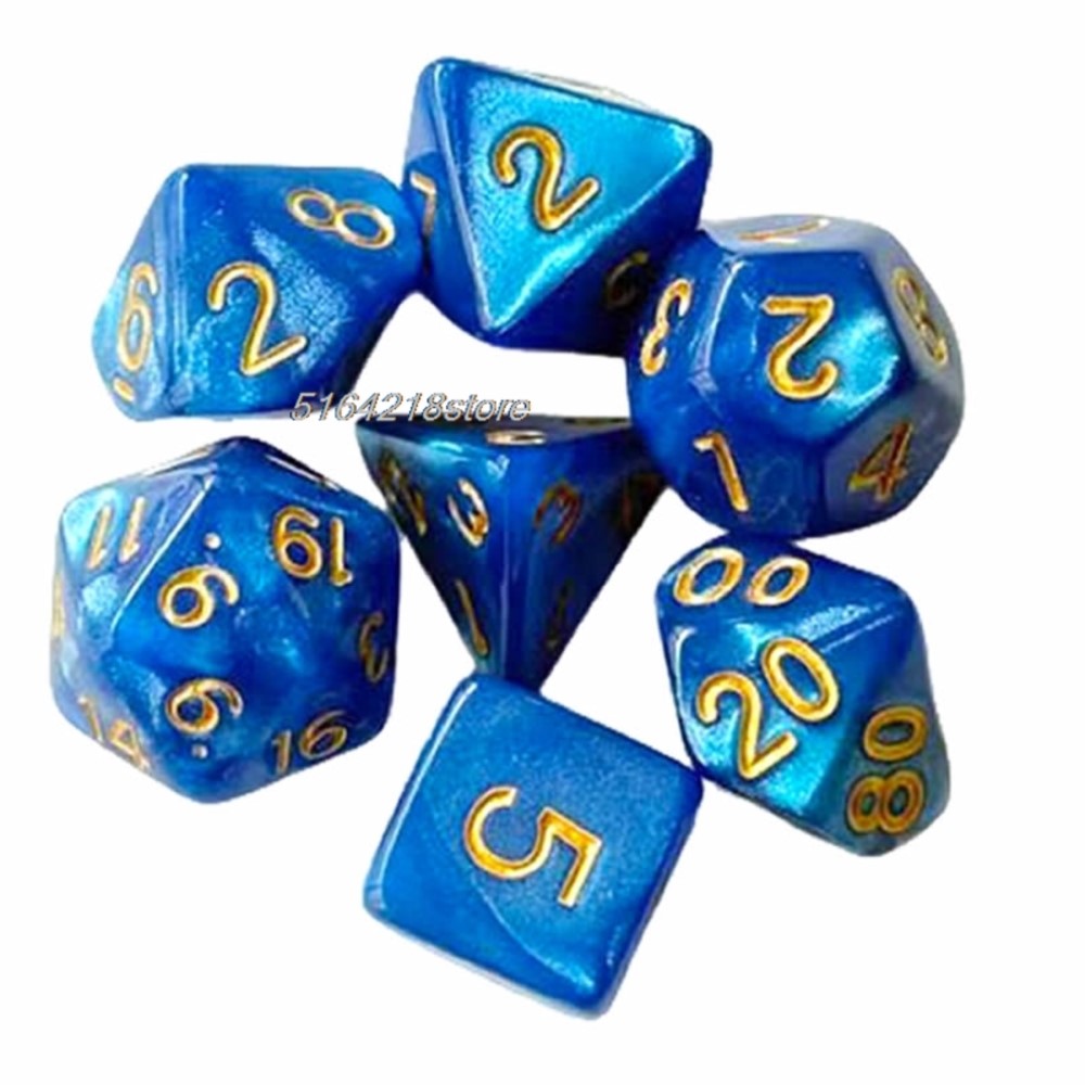 Conjunto de 7 peças de dados p - Board Game Impostor avaliação e preço